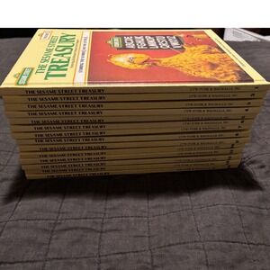 Sesame Street Treasury Vintage Book Set Vol 1-14 Funk & Wagnalls Muppets 1983
